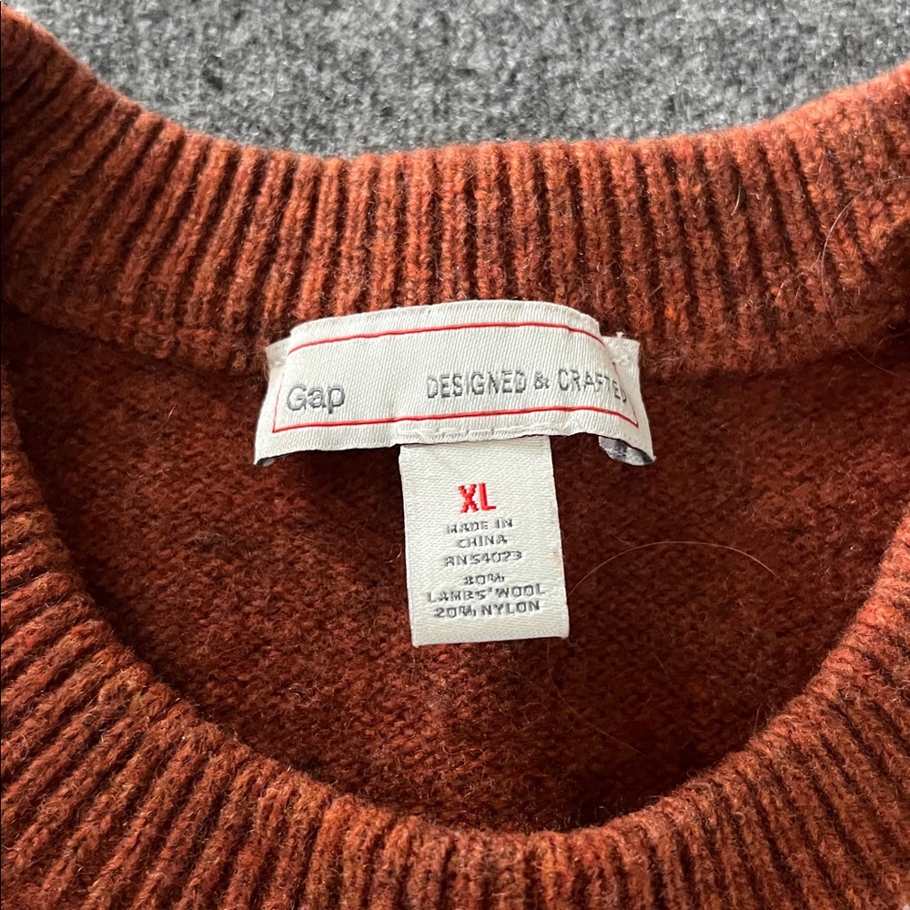 Gap lambswool sweater elbow with patches - Picture 3 of 5